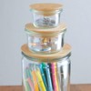 with WECK|FLAT TOP WOODEN LID Wooden Lid (Small)