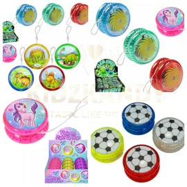 Kids Yo Yo Party Bag Fillers with Assorted Design, Trick Yoyo for Kids Beginners | Kids Yoyo Kids Beginner, Children's Yoyo Toy, Trick Yoyo Ball for Kids, Yo-Yos With Light - Boys & Girls (3)