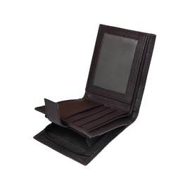 RAS WALLETS | RFID Blocking Gents Wallet, Credit Card Holder & Money Organisers for Men with ID Window & Side Zip Coin Pocket #44 (Brown)