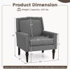 COSTWAY Modern Armchair Upholstered Living Room Chair w/Ergonomic Backrest and