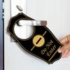 Signs ByLITA Do Not Enter Door Hanger - Black, 4"