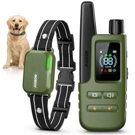 Jugbow Dog Shock Collar - 4500FT Dog Training Collar with Remote, IPX8 Waterproof Electric Dog Collar with 4 Training Modes, Security Lock, Rechargeable eCollar for 10-120lbs Small Medium Large Dogs