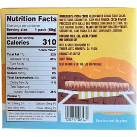 PB&C Crispy Cocoa Creme Filled Wafer Sticks with Peanut Butter Dip Snack Duo by Trader Joe's 12.7 Oz - (Pack of 1)