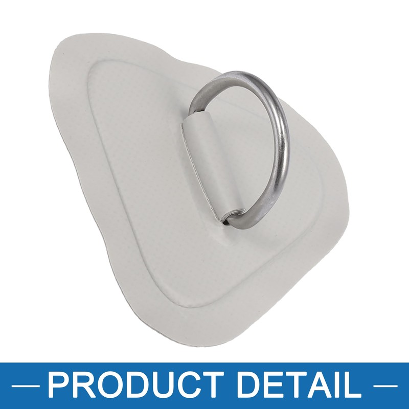 A ABSOPRO Kayak D Ring Patch Triangle PVC Stainless Steel