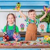 Pasimy 48 Packs Spring Craft Kits for Kids Flower Craft