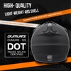 OUMURS DOT Adult ATV Dirt Bike Helmet with Goggles Gloves
