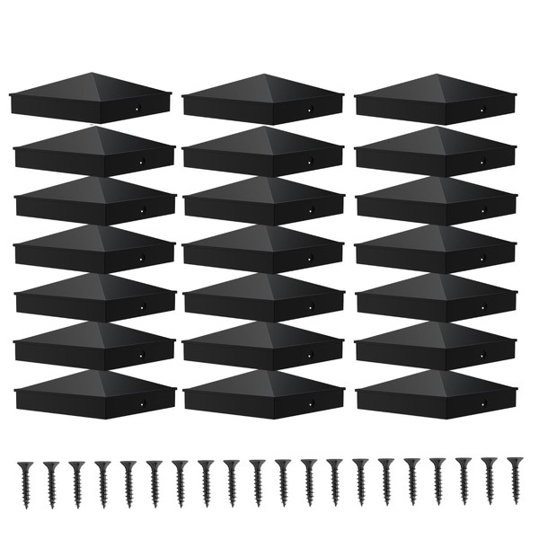 36 Pcs Black 4“x 4“(Actual 3.5" x 3.5") Aluminum Pyramid