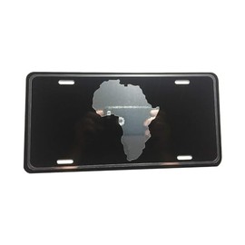 CustoMonsterDesigns African Africa Map Heavy Duty Aluminum License Plate
