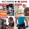 HANDLANDY Fingerless Work Gloves for Men, Half Finger Work Glove,