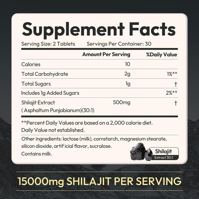 OWNONE SHILAJIT 500MG Chewable Tablets | Athletic Performance Support |