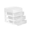 Italhome SESIA 3 Cajonera 3 Cajones Transparentes, azul