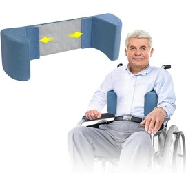 Soporte lateral para silla de ruedas, cojines laterales de cuña para apoyo de espalda, accesorios para silla de ruedas para personas mayores, pacientes de accidente cerebrovascular, asiento de