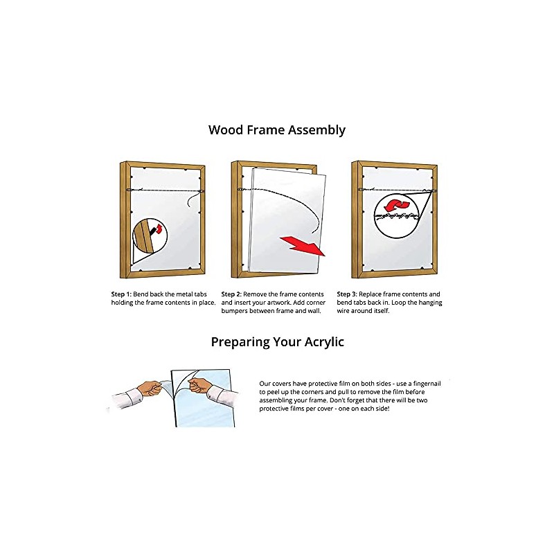 Frame It Easy 24 x 39 Merlot Wood Frame (Derby)