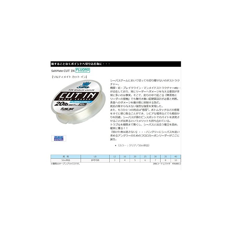 Sun Line soruteximeito Cut 2-in-1 50 m , transparent
