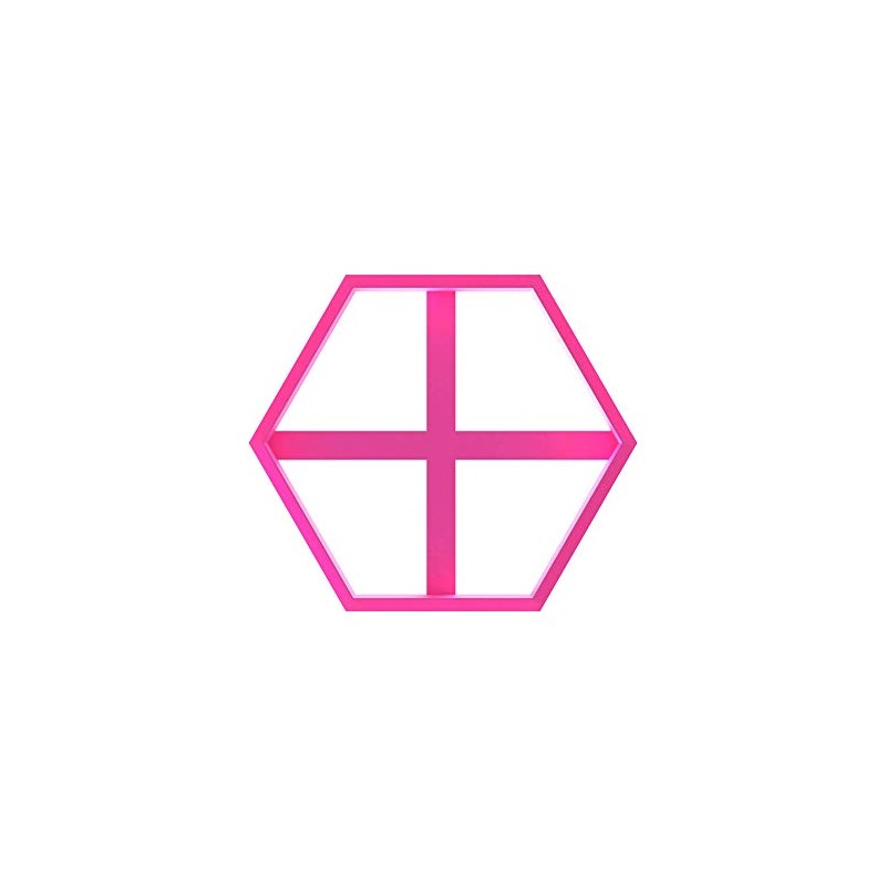 LissieLou Hexagon Shape Icing Fondant Cookie Cutter - 11cm