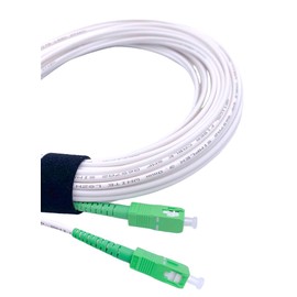 Elfcam - 10m Fibre Optic Cable SC/APC to SC/APC Simplex Singlemode 9/125μm LSZH (10M)