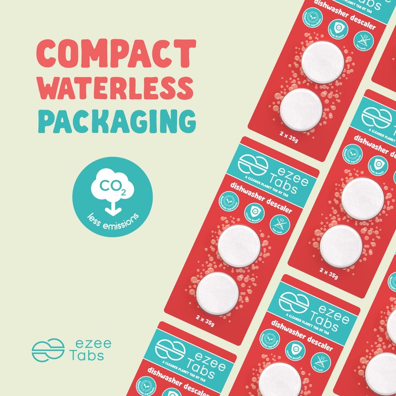 EzeeTabs Dishwasher Descaler – Descaler tabs for a microplastic-free, biodegradable