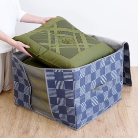 Ernest A-77784 Zabuton Storage Bag, Non-woven Fabric, Deodorizing (Bamboo Charcoal Sheet), Dust Mite Proof, Window Included, Storage Guideline: Approx. 5 Large Size Zabutons, With Handle, Foldable,