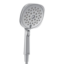 Moen Verso Eco-Performance Infiniti Dial Square Handheld Shower, 6-Inch Diameter Spray Head, Chrome, 220H4EP