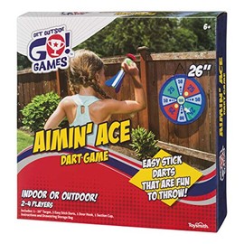 Toysmith Aimin' Ace Indoor/ Outdoor Dart Game for Boys Girls Party Game, Backyard or Game Room