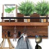 Petyoung Mail Key Holder, Rustic Wooden Key Hangers, Wall Mount