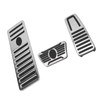3pcs Accelerator Brake Pedals Foot Rest Plate Waterproof Fireproof Replacement