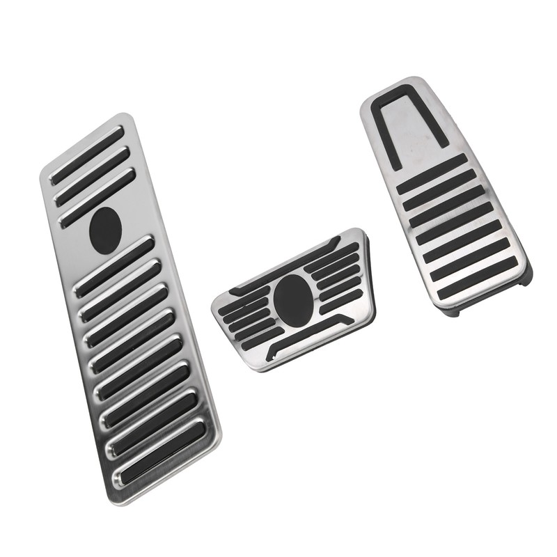 3pcs Accelerator Brake Pedals Foot Rest Plate Waterproof Fireproof Replacement