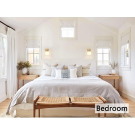 Shenmoyl Vintage Wall Sconces with White Tulip Glass Lampshade 180 Degree Adjustable Brass Sconces Hradwired Modern Wall Lighting Fixture with Switch for Bedside Bedroom Doorway