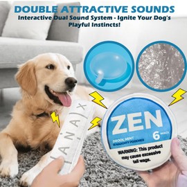 FOUR ANGELS Chill Pup Funny Dog Toy - Parody Plush Squeaky Crinkle Dog Toy (ZENXAN)