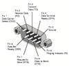 chenyang CY D-Sub RS232 9Pin Male to Female Down Angled