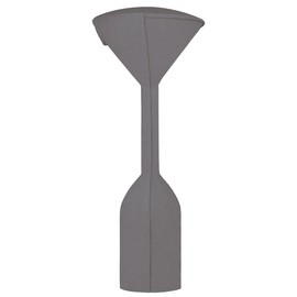 Easy-Going Easy-Going Stand-Up Patio Heater Cover with Zipper and Storage Bag, Waterproof Outdoor Heater Cover Dustproof, UV-Resisant, Wind-Resistant (95" H x 34" D x 19" B, Grey)