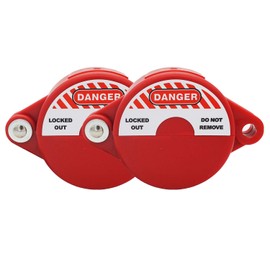 SAWISPHY Bloqueo de válvula de puerta de 1 a 2-1/2 pulgadas, paquete de 2 unidades de dispositivo de bloqueo para gas, espiga de agua y cerraduras de grifo al aire libre, petróleo