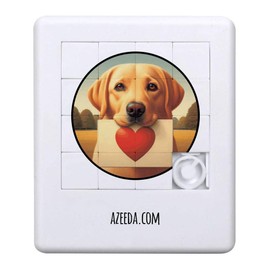 'Golden Labrador Love Note' Sliding Puzzle (PZ00035747)