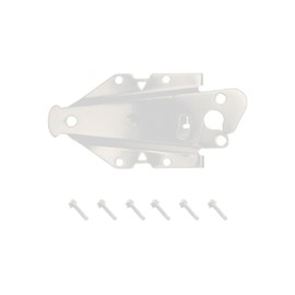 Advantage Industries 5” Stainless-Steel Self-Latching Gate Latch | Vertical Adjustable Striker | Two-Way Spring Latch Entry | Padlock Lockable | Left & Right Reversable | Vinyl/PVC Gates - White