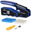 Solsop Pass Through RJ45 Crimp Tool Kit Ethernet Crimper Tool