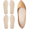 Leather Sockless Shoe Insoles，Handmade Barefoot Inserts, Thin Dress Shoe Inserts