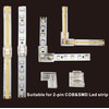 SWOTU 24Pcs 2Pin 8mm Straight & L Shape Led Strip