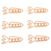 100Pcs Carrot Paper Clips Carrot Shape Strong Metal Anti Slip