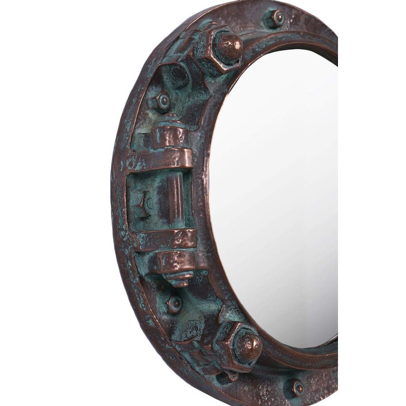 Nautical Tropical Porthole Window Realistic Antique Replica 16 Inch Bronze
