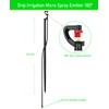 Drip Irrigation Micro Spray Emiters: 180° 360° and Rectangular Sprinkler