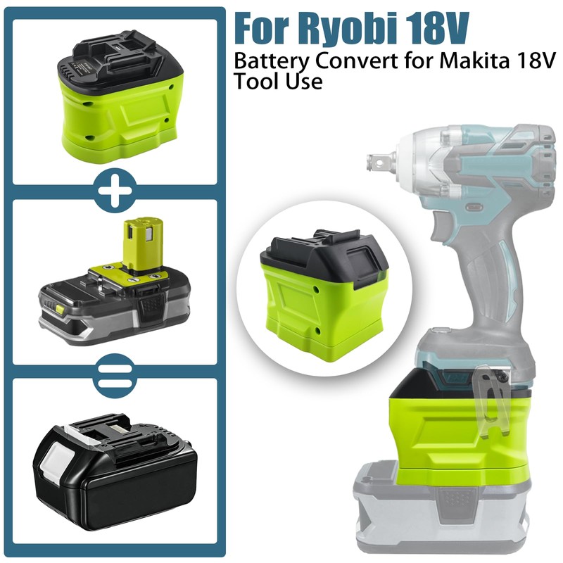 ZDTZ Battery Adapter for Ryobi 18V to for Makita BL18