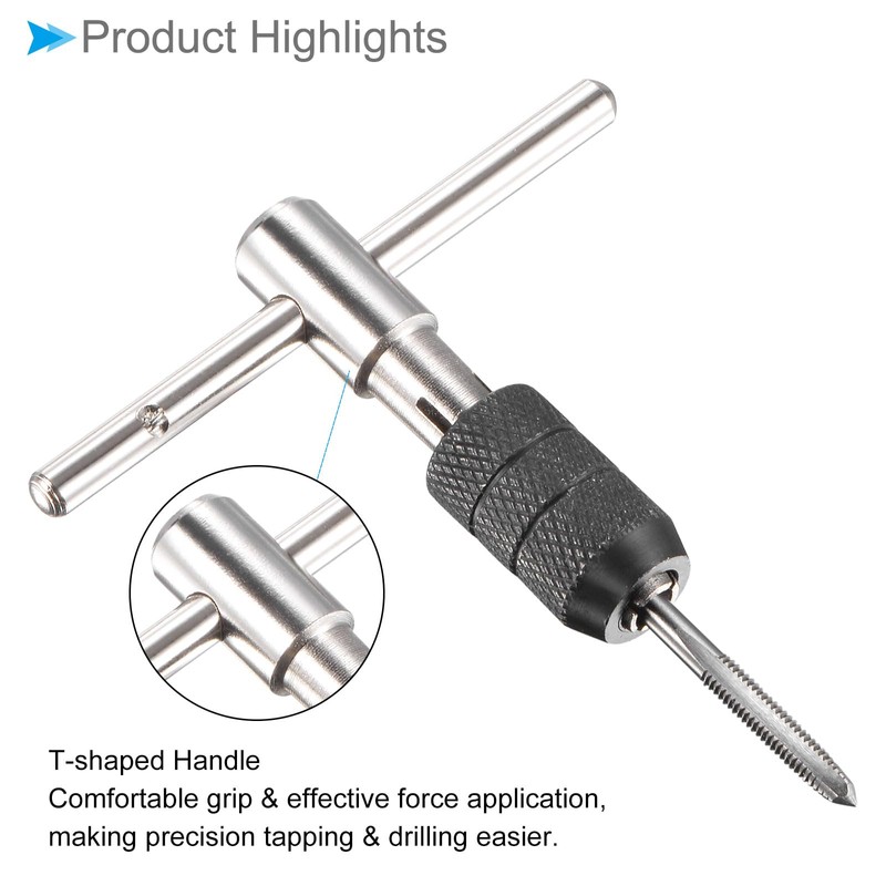 CoCud T-Handle Wrench & Tap & Drill Bit Set M3