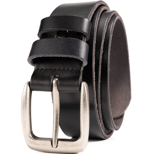 WOLFANT Leather Belt for Men,100% Italian Full Grain Real Solid