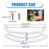 Bird Perch Extension, 5.31x1.57x0.2in Bird Feeder Perch Extender with Screws