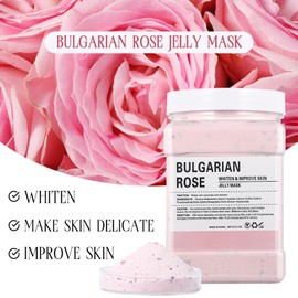 Jelly Masks for Facials Professional,Jelly Face Mask SkinCare Hydrating,Jelly Masks Powder for Face Moisturizing,Smoothing,Deep Cleaning,Oil Contral,for All the Skin 23 Fl Oz(Bulgarian Rose)