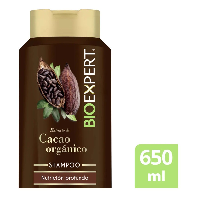 Shampoo Bioexpert Nutricin Profunda Extracto De Cacao Con 650ml