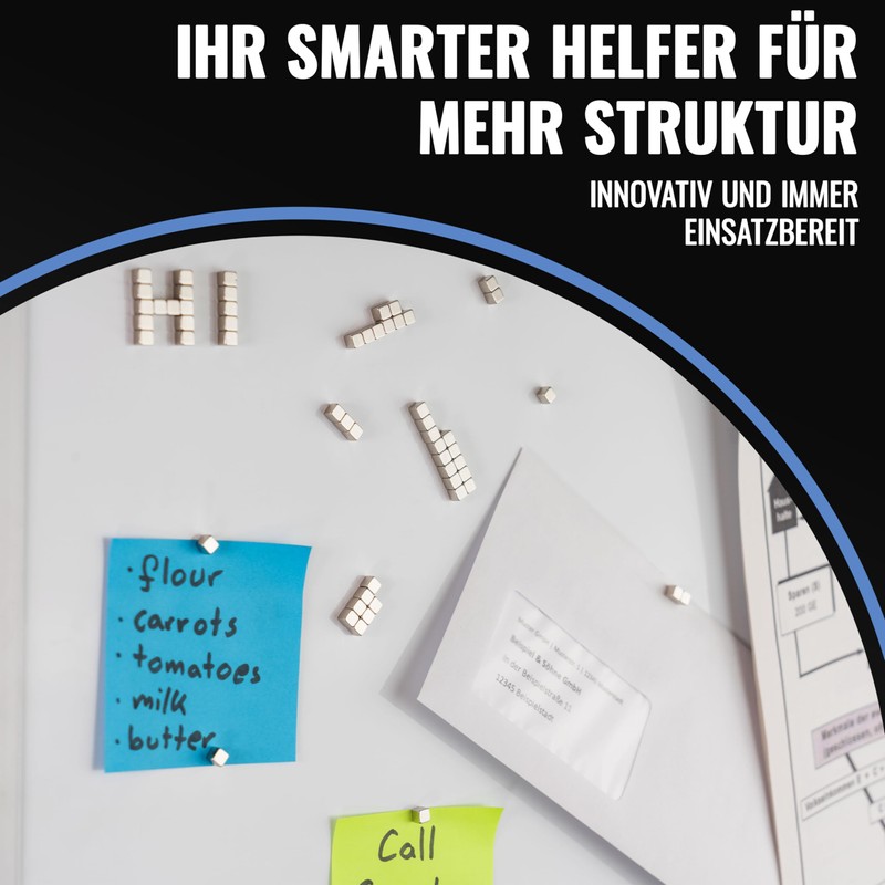 Poppstar 68 Mini Cube Magnets, Strong (5 x 5 x