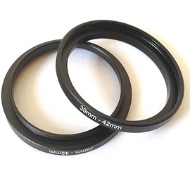 2x Connector 39-42mm Step Up Rings Video Digital Camera Lens Screws Adapter Connect-ing Size 39mm To 42mm Filter Circle Diameters Holder 39-42 Attachment Focus-ing Photo-graphy Parts Accessories