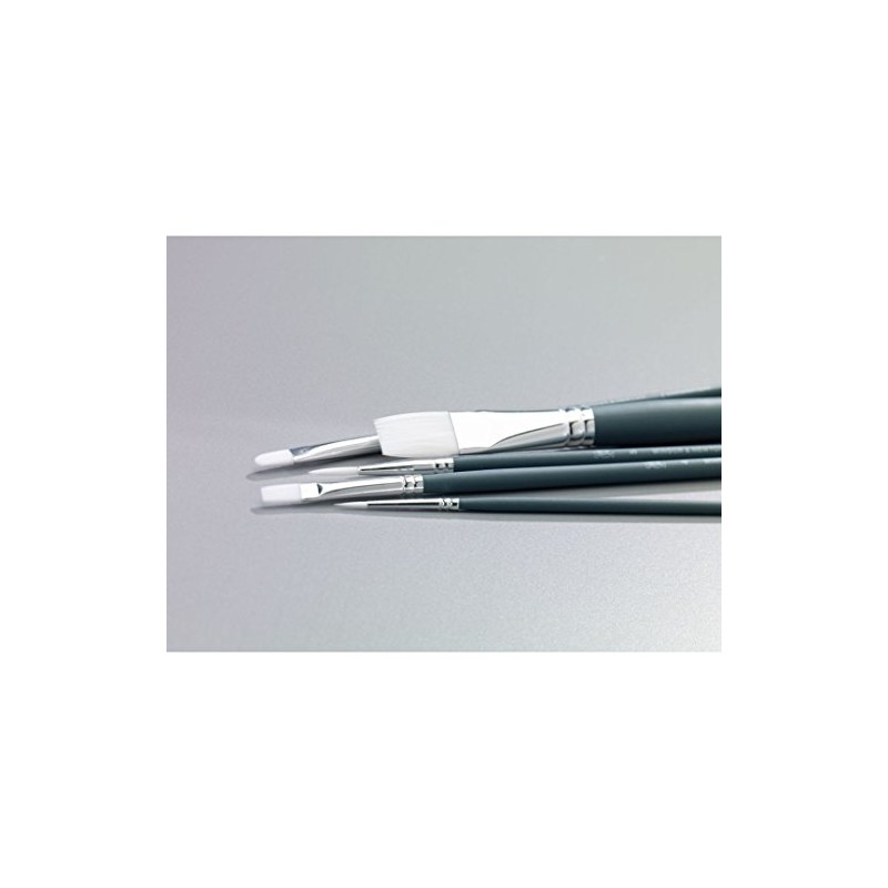 Winsor & Newton Foundation Acrylic Short Handle 6 Pack, Wood,