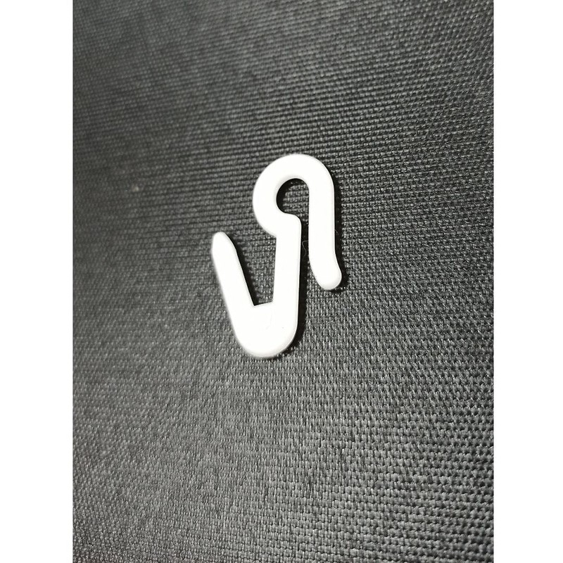 FAPBADRI Hook for Curtain Channel/CurtainTrack, Material - Plastic, 100 Pieces